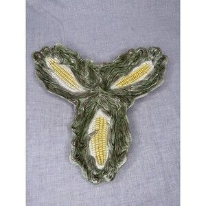 Vintage OCI Omnibus 1990 Fitz & Floyd Corn On The Cob Relish Tray Dish Platter